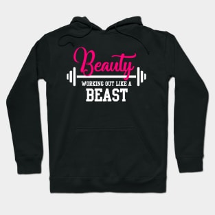 Workout like a beast girl Hoodie